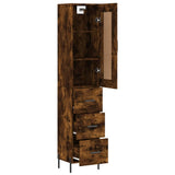 Highboard Smoked Oak 34.5x34x180 cm Engineered Wood 3200206