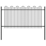 Spike Arch Fence DRONTEN Black 42030092