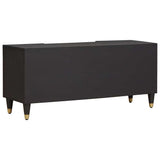 TV Cabinet with Shelf Black 105 x 33 x 46 cm Solid Mango Wood 4018808