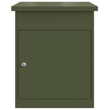 Parcel Drop Box with Door Olive green 47.5 x 38 x 59 cm Steel 874943