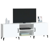 TV Cabinet White 150x30x50 cm Engineered Wood 812627