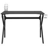 Gaming Desk with K Shape Legs Black 110x60x75 cm 325402