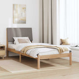 Bed Frame with Headboard Brown 90 x 190 cm Solid Pine Wood 878927