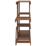 Flower Stand 110x25x73 cm Solid Wood Fir 362853