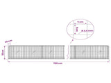 Gabion with 3.5 mm Wire and 5x5 cm Mesh 700x20x50 cm 3462128