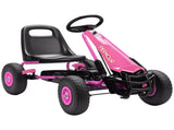 Kids Pedal Go Kart with Adjustable Seat, EVA Tyres, Manual Clutch, Brake, Go Kart for Kids 3-8 T3398P422451