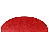 Stair Mats 30 pcs 65x21x4 cm Red Half Round Large 3365819