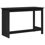Desk Black 112 x 50 x 75 cm Solid Pine Wood 42028375