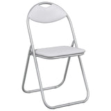 Folding Chair 8 pcs White and Grey 48 x 43.5 x 81 cm 42029063