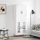 Highboard White 69.5x34x180 cm Engineered Wood 3198065