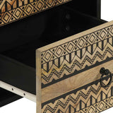 Sideboard 40x33.5x75 cm Solid Rough Wood Mango 4018651