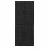 Highboard 2 pcs Black Oak Engineered Wood 3416138