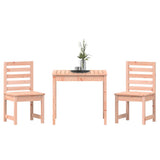 3 Piece Garden Bistro Set Solid Wood Douglas 3154676