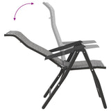 Folding Garden Chairs 8 pcs Grey Poly Rattan 3270613