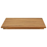 Table Top 50 x 50 x 3.5 cm Square Solid Teak Wood Natural 42033144