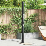 Outdoor Solar shower Black 217 cm PVC and Aluminium 42003409