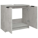 Bathroom Cabinet Concrete Grey 64.5x33.5x59 cm Engineered Wood 811308