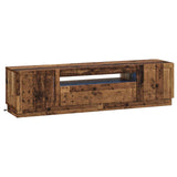 LED TV Cabinet Old Wood Engineered Wood 897793