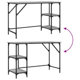 Desk Grey Sonoma 120x50x75 cm Metal and Engineered Wood 845324