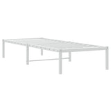 Metal Bed Frame without Mattress White 80x200cm 373664