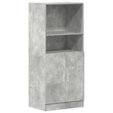 3 Piece Kitchen Cabinet Set Concrete Grey Engineered Wood 3324154