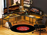 'L' Shaped Work Desk, with LED Lights - Black T3398P344516