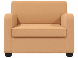 Armchair Beige Faux Lamb Fleece 42043411