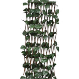 Willow Trellis Fences 5 pcs with Artificial Leaves 180x60 cm 147752