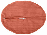 Cushion Cover 6 pcs HEERLEN Red Orange 60 cm Corduroy 922926