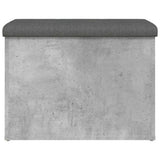 Storage Bench Concrete Grey 62x42x45 cm Engineered Wood 835043