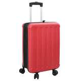 Suitcase Folding with Lock Red 43 x 27 x 66 cm ABS Plastic 42006247