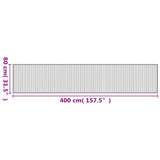 Rug Rectangular Black80x400 cm Bamboo 376918