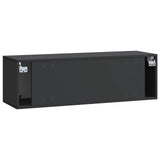 Wall-Mounted TV Cabinet Black 98 x 31 x 30 cm Engineered Wood 898046
