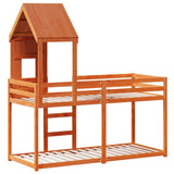Bunk Bed without Mattress Wax Brown 80x200 cm Solid Wood Pine 3281996