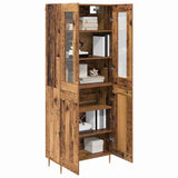 Highboard 2 pcs Old Wood Engineered Wood 3415820