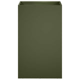 Garden Planter Olive Green 30 x 30 x 50 cm Cold-rolled Steel 8005350