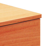 Bedside Table 2 pcs Wax Brown 37 x 35 x 18.5 cm Solid pine wood 873486