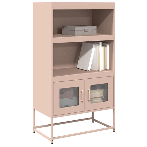 ZNTS Highboard Pink 68x39x123 cm Steel 853369