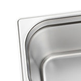 Gastronorm Containers 4 pcs GN 1/3 200 mm Stainless Steel 50897