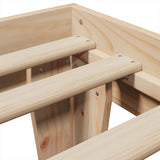 Bed Frame without Mattress 100x200 cm Solid Wood Pine 855361