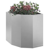 Corner Planter Silver 45 x 45 x 50 cm Stainless steel 883672