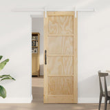 Sliding Door Brown 73.5 x 198.5 cm Solid Pine Wood 3333214