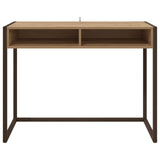 Desk with Storage Artisian Oak 100 x 50 x 75 cm Engineered Wood 886479