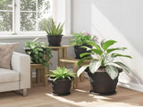Plant Pots 24 pcs Black 26 x 21.5 cm Plastic 3403286