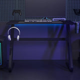Gaming Desk with ZZ Shape Legs Black 110x60x75 cm 325412