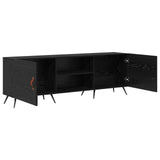TV Cabinet Black oak 150 x 30 x 50 cm Engineered wood 879591