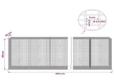 Gabion with 3.5 mm Wire and 5x2.5 cm Mesh 450x50x100 cm 3461859