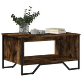 Coffee Table Smoked Oak 75x51x40 cm Engineered Wood 848486