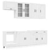 Kitchen Unit PORTO 8 pcs High Gloss White Engineered Wood 3438177