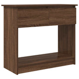 Console Table with Drawers Brown Oak 85.5x38.5x74.5 cm 861397